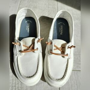 Women's Off White Sperry Top-Sider Slip On Shoe Size 10